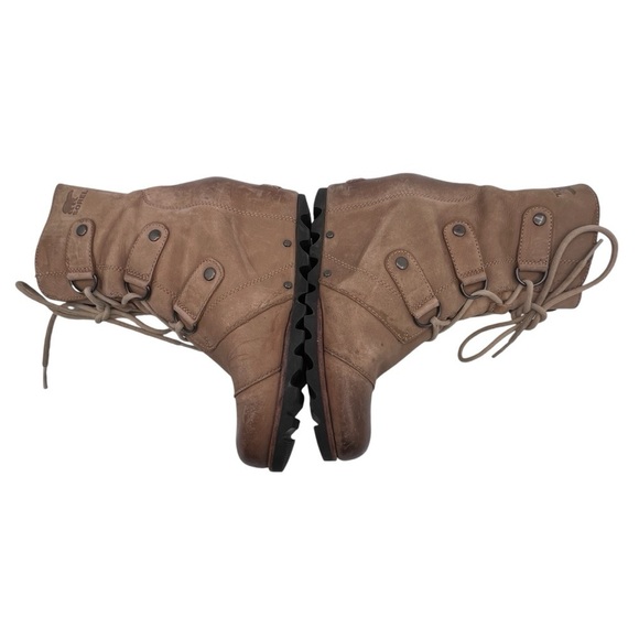 SOREL Joan Of Arctic Brown Wedge Ankle Boots Size 6.5 Women’s - Picture 6 of 10